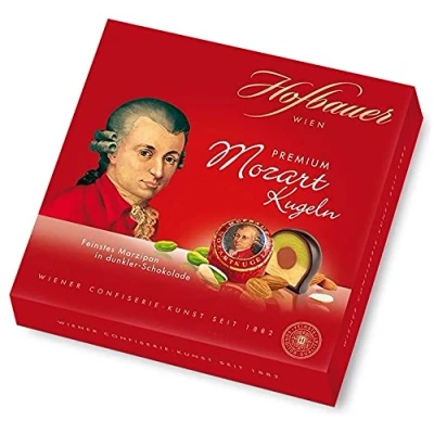 Afbeelding van Hofbauer Mozartballen in zachte chocolade 100 g