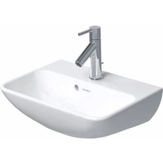 Afbeelding van Duravit ME by Starck fontein 45x32cm met 1 kraangat overloop wondergliss wit
