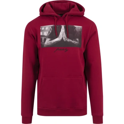 Afbeelding van Mister Tee PRAY Hoodie, Heren, Maat: XXL, Ruby