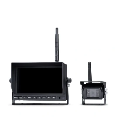 Afbeelding van Midland Truck Guardian PRO Draadloos achteruitrijcamerasysteem 4 camera ingangen, Afstandshulplijnen, Extra IR verlichting, Geïntegreerde microfoon Vaste