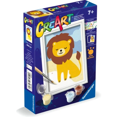 Afbeelding van Ravensburger CreArt Wild Lion Schilderen op Nummer voor kinderen