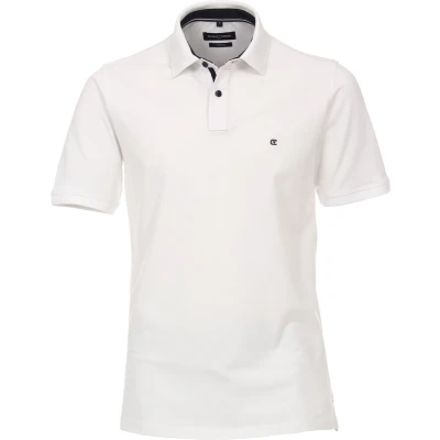 Afbeelding van CASA MODA comfort fit poloshirt stretch wit Maat: 4XL