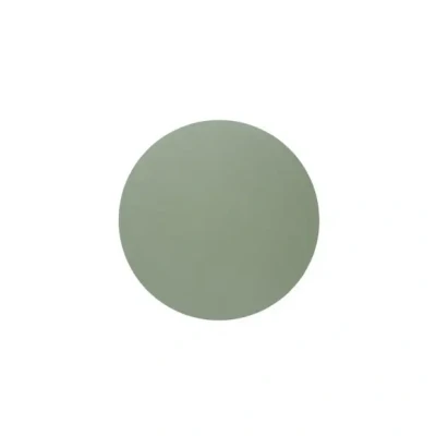 Afbeelding van 1x Skinnatur Placemat leder Laurel Groen 38cm gerecycleerd leer tafeldecoratie onderlegger
