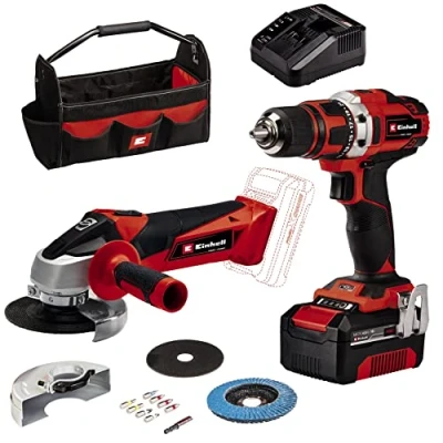 Afbeelding van Einhell TE TK 18/2 Li KIT 4,0 Ah Accuboor+Haakse slijper