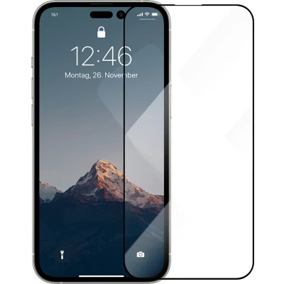 Afbeelding van Woodcessories Premium Glas 3D (1 Stuk, Apple iPhone 14 Pro Max), Smartphone beschermfolie, Transparant