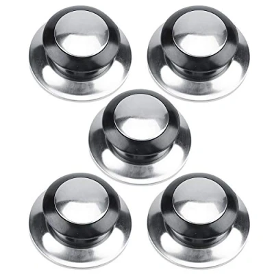 Afbeelding van Pot Deksel Knoppen, 5 Stks Hittebestendige Handgrip Knop Pan Deksels Lifting Handgreep/Steelpan Home Keuken Kookgerei Vervangende Onderdelen, 6,5 * 2,5 cm
