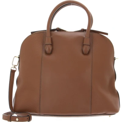 Afbeelding van FURLA Leren Handtas Schoudertas Miastella Dome Bag Cognac H Bruine