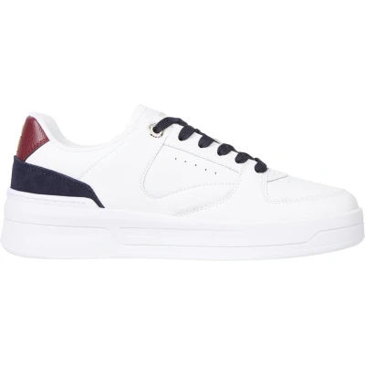 Afbeelding van NU 20% KORTING: Tommy Hilfiger Plateausneakers LEATHER BASKET SNEAKER
