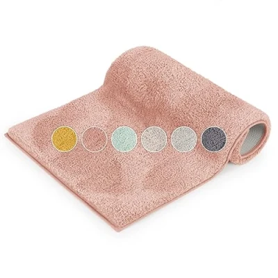 Afbeelding van Blumtal antislip badmat Superzacht badkamertapijt, badmatten, Roze, 50x80cm