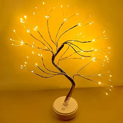 Afbeelding van Honphier decoratieve boom met lampen, verlichte berkenboom, lichtketting 108 ledlampen, lichtboom, voor binnen, verlichting