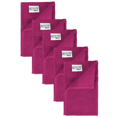 Afbeelding van 5 x The One Towelling gastendoekje 30x50 Magenta