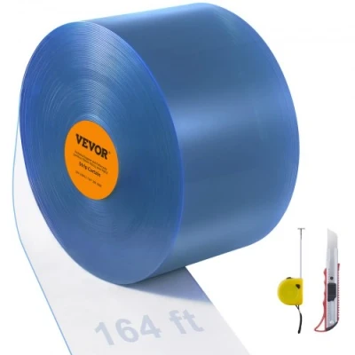 Afbeelding van VEVOR 5000x20cm strokengordijnlamellen PVC lamellengordijn verkocht per meter 2 mm