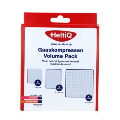 Afbeelding van Heltiq Gaaskompressen Volume Pack, 18 stuks