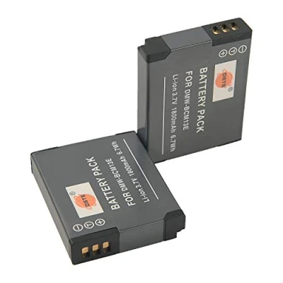 Afbeelding van DSTE DMW BCM13E 2 stuks oplaadbare Li ion batterijen compatibel met Panasonic Lumix DMC FT5 TS5 TZ37 TZ40 ZS27 ZS30