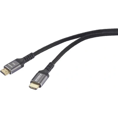 Afbeelding van SpeaKa Professional SP 13138300 HDMI kabel Aansluitkabel A stekker, stekker 5.00 m Zwart 8K UHD