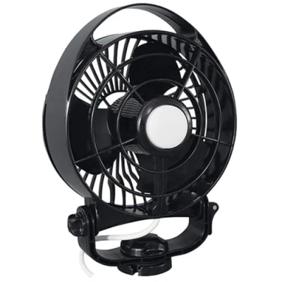 Afbeelding van SEEKR Maestro, 7482CAWBX, cabine ventilator met afstandsbediening, variabele snelheid, directe draad, 100/130 CFM, 12 V, zwart, 15,2 cm blad