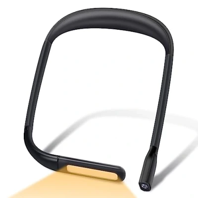 Afbeelding van Alyvisun Nek Leeslamp Boek, LED Halsleeslampje USB Oplaadbaar Boeklicht in Bed te Lezen Draagbaar Buigbare Armen Boeklamp Licht Oogbescherming Boekenlamp voor Lezen, Breien, Kamperen, Repareren