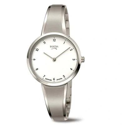 Afbeelding van Boccia Klassiek horloge 3325 01, zilver