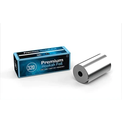 Afbeelding van 320 premium aluminium shisha waterpijp tinfolie extra dikke rollen 180 mm breed 25 m lengte 40 micron dik! Nicotinevrij