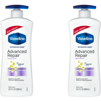 Afbeelding van Vaseline Advanced Repair With Pump Body Lotion 2 x 600 ml