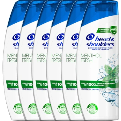 Afbeelding van 6x Head &amp; Shoulders Menthol Fresh Shampoo 285 ml