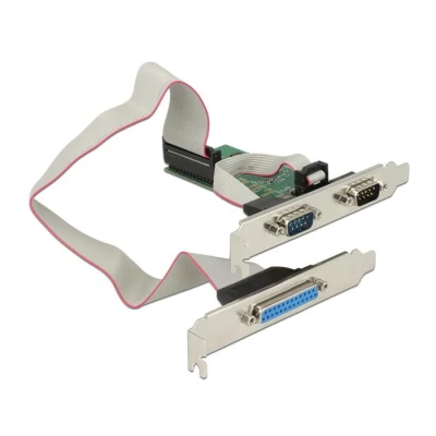 Afbeelding van PCI Express kaart &gt; 2 x seriële RS 232 + 1 parallelle Delock