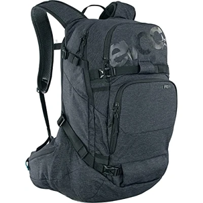 Afbeelding van EVOC LINE PRO 30 Touring rugzak (LITESHIELD PLUS bescherming, Ski Mount, Snowboard Water Bottle Pocket, geïsoleerde schouderband, snelle toegang tot achterkant, Lawine Pocket), Zwart