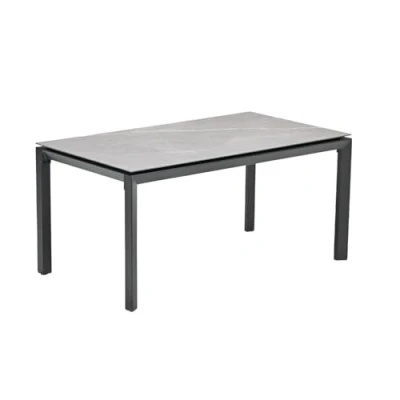 Afbeelding van Garden Impressions Domingo tafel 160x90xH73 antraciet frame centostone sicillian grey