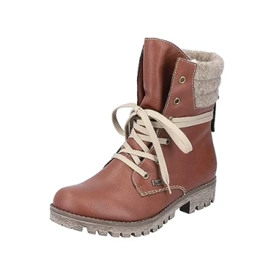 Afbeelding van Rieker Dames 78531 Modieuze laarzen, roodbruin hout 25, 39 EU