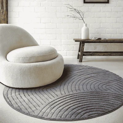 Afbeelding van ELLE DECORATION Design vloerkleed Panglao zachte effen kortpolige, hoog laag structuur, modern, woonkamer