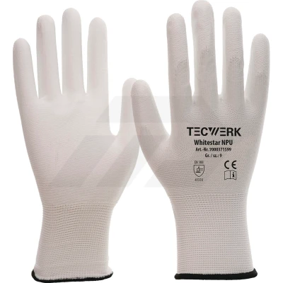 Afbeelding van Promat Handschoen Whitestar NPU maat 6 (S) wit EN 388 PBM categorie II 4000371596