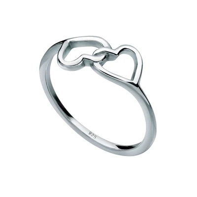 Afbeelding van Elli Heart Connection Ring, Dames, Maat: 54, Silber