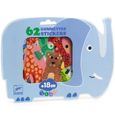 Afbeelding van Djeco stickers savannedieren 62st