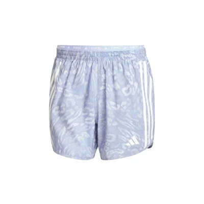 Afbeelding van adidas Performance Own the Run 3 Stripes Short Heren Grijs S 5&quot;