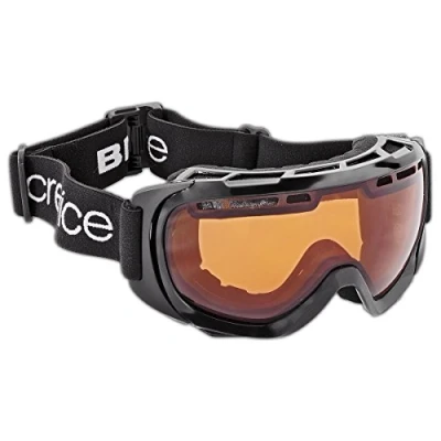 Afbeelding van Black Crevice Skibril voor volwassenen met dubbele lens, zwart/oranje, BCR041267 3..