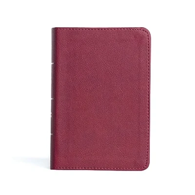 Afbeelding van CSB Large Print Compact Reference Bible, Cranberry: Christian Standard Cranberry Leathertouch, Bible