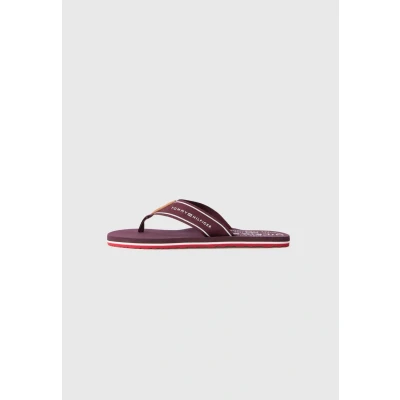 Afbeelding van Tommy Hilfiger Pantoffels, Heren, Maat: 40, Deep burgundy Schoenen