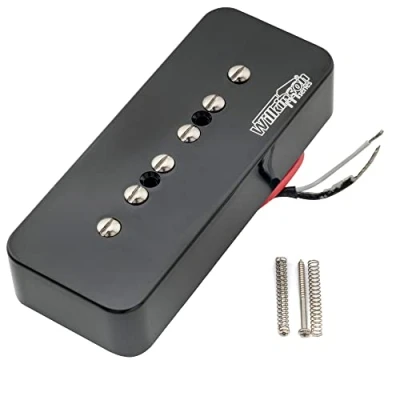 Afbeelding van Wilkinson M serie Alnico 5 P90 Soapbar Pickup Halselement voor Les Paul/SG Elektrische Gitaar, Zwart
