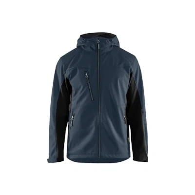 Afbeelding van Blaklader Softshell jack met capuchon 4753 2516 Donker marineblauw/Zwart