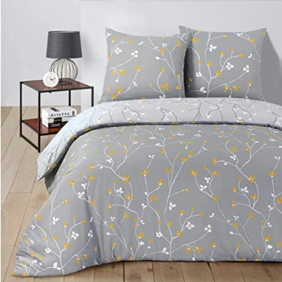 Afbeelding van Vision Omkeerbaar beddengoed Freya dekbedovertrek 240 x 220 cm met 2 kussenslopen voor standaard tweepersoonsbed 100% katoen
