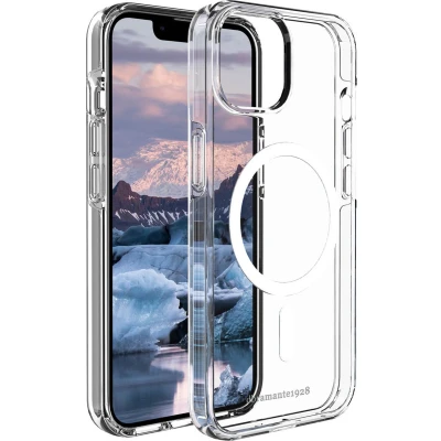 Afbeelding van Apple iPhone 14 MagSafe Hoesje Gerecycled Kunststof dbramante1928 Hardcase/Backcover Transparant Telefoonhoesje Shockproof/Valbescherming