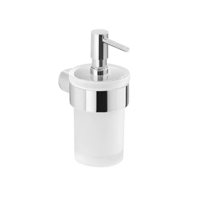 Afbeelding van Zeepdispenser Sapho Pirenei Hangend 125 ML Chroom / Satijnglas