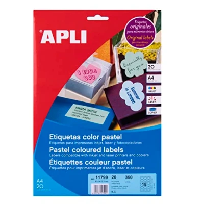 Afbeelding van agipa universele etiketten, 10 x 22 mm, wit