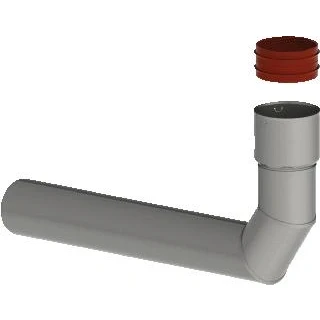 Afbeelding van Burgerhout Steunbocht Rvs 80 87 Fixed flex