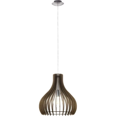 Afbeelding van EGLO Tindori Hanglamp E27 Ã ̃ 38 cm Grijs/Bruin