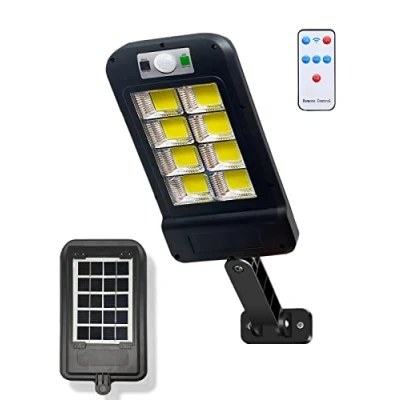 Afbeelding van Solar straatlantaarn met bewegingssensor. oplaadlamp voor buiten. Waterdichte verstelbare tuin. 128LED buiten zonlicht.
