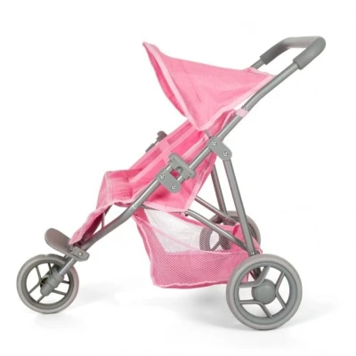 Afbeelding van Mamamemo Tweeling Poppenbuggy Roze