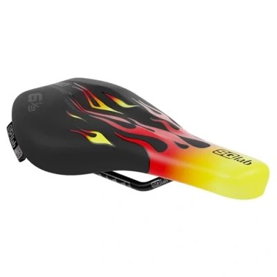 Afbeelding van SQlab 6 1/2 ERGOWAVE® OX Kinderfietszadel 9 cm Mountainbike Perfecte Pasvorm tot Jaar Bekkenbeweging 7 Met Zadeldip Slanke Achterkant Vlammenontwerp Zwart