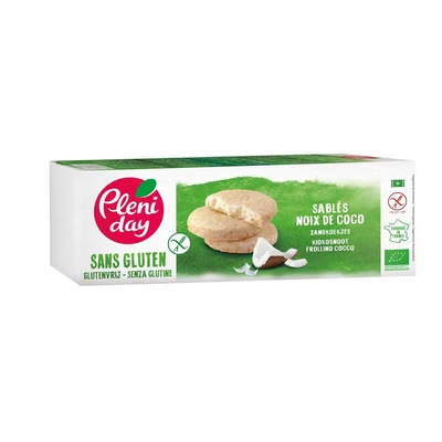 Afbeelding van Pleniday Zandkoekjes kokos glutenvrij bio 120 g