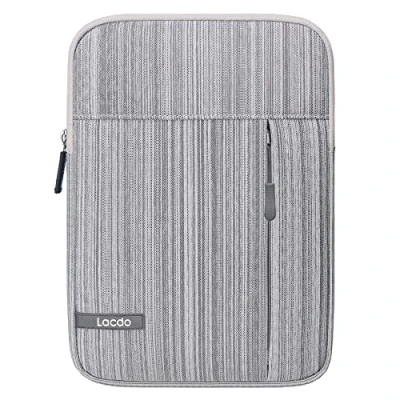 Afbeelding van Lacdo Tablet Sleeve Beschermhoes Tas voor 8.3 inch New iPad Mini 6, 7.9 5 4 3 2, 8 Samsung Galaxy Tab S2, 8&quot; Lenovo M8, 8.7&quot; A9 Schokbestendig, Donker Grijs